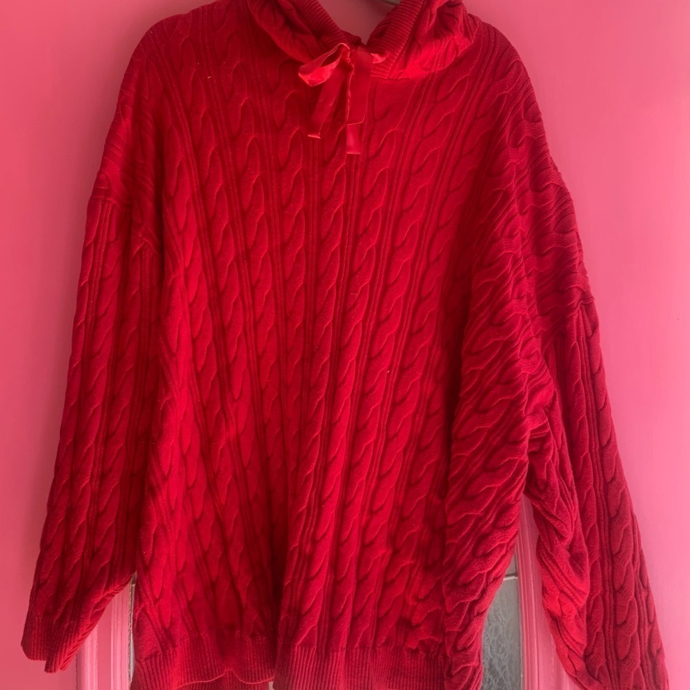 Torrid Sleep Knit Sweater Red 5x